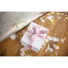 Cinta de rotulación Brother TZE-RE54 oro sobre rosa