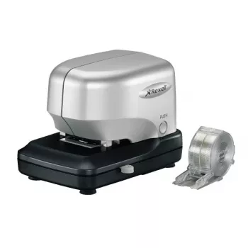Rexel Stella30 grapadora eléctrica de cartuchos plata/negro, 30 hojas, 5000 grapas, negro, plata, 215 mm, 196 mm, 138 mm
