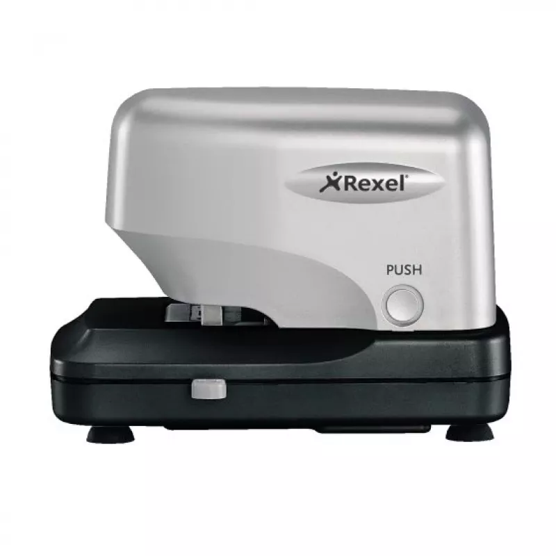 Rexel Stella30 grapadora eléctrica de cartuchos plata/negro, 30 hojas, 5000 grapas, negro, plata, 215 mm, 196 mm, 138 mm