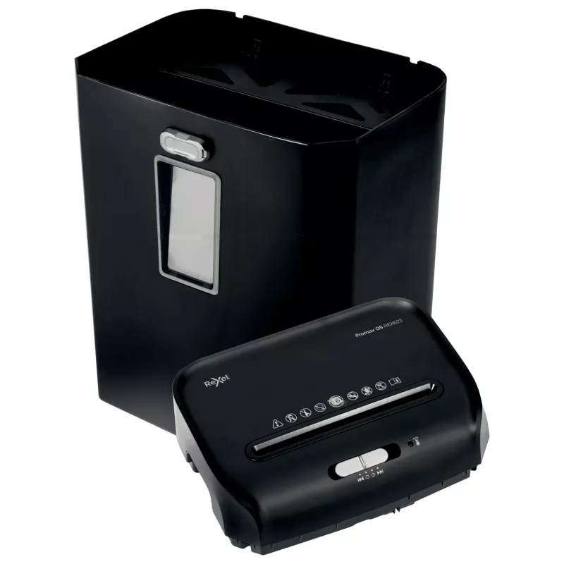 Rexel ProMax REX623 destructora de corte cruzado P4, corte cruzado, 22 cm, 4 x 40 mm, 23 L, 222 hojas, 58 dB