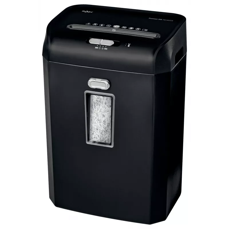 Rexel ProMax REX623 destructora de corte cruzado P4, corte cruzado, 22 cm, 4 x 40 mm, 23 L, 222 hojas, 58 dB