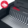 GBC CombBind® CB25E encuadernadora eléctrica, encuadernadora de peine, eléctrica, 390 hojas, negro, rojo