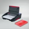 GBC CombBind® CB25E encuadernadora eléctrica, encuadernadora de peine, eléctrica, 390 hojas, negro, rojo