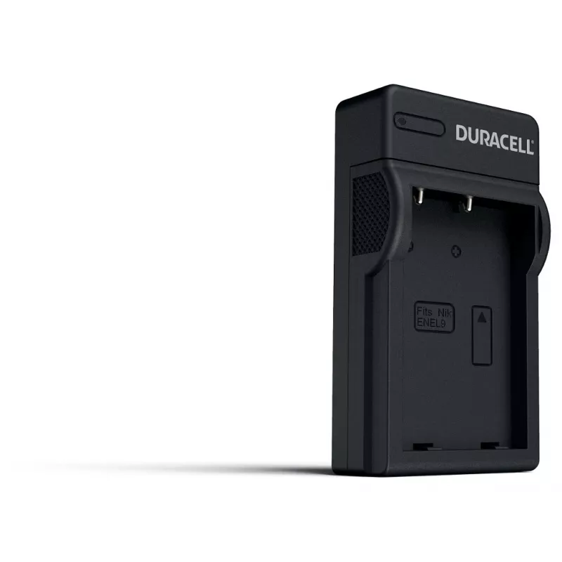 Cargador de batería para cámara digital Duracell, USB, cargador de batería de interior, Nikon EN-EL9, negro, 5 V, 5 V