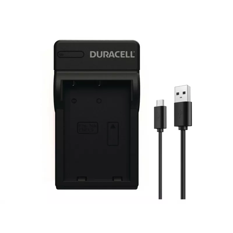 Cargador de batería para cámara digital Duracell, USB, cargador de batería de interior, Nikon EN-EL9, negro, 5 V, 5 V