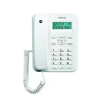 Motorola CT202 teléfono analógico identificación de llamadas blanco