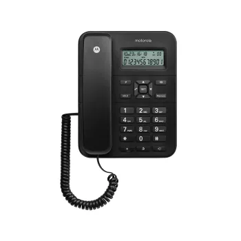 Motorola CT202 Teléfono analógico con identificador de llamadas negro