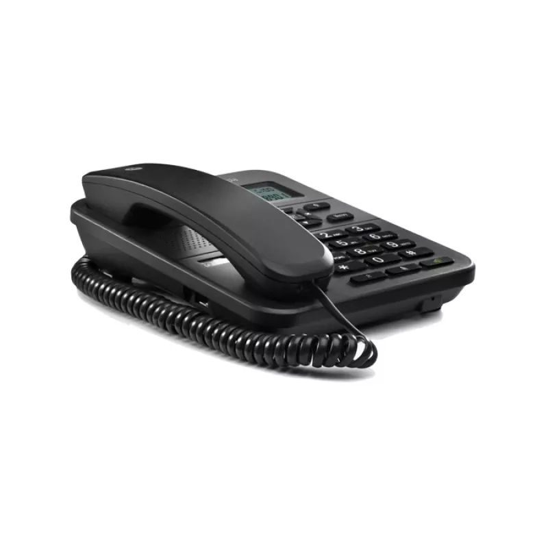 Motorola CT202 Teléfono analógico con identificador de llamadas negro
