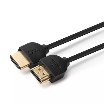 Microconnect Cable HDMI 4K slim 1m, 1 m, HDMI Type-A (estándar), HDMI Type-A (estándar), 4096 x 2160 píxeles, 3D, Negro