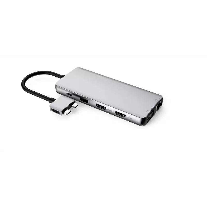 eSTUFF ES623010 Hub de interfaces USB 3.2 Gen 1 (3.1 Gen 1) Type-C 5000 Mbit/s Aluminio