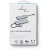eSTUFF ES623010 Hub de interfaces USB 3.2 Gen 1 (3.1 Gen 1) Type-C 5000 Mbit/s Aluminio