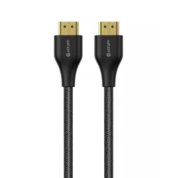eSTUFF Cable HDMI 2.1 8K 2m, 2 m, HDMI Tipo A (estándar), HDMI Tipo A (estándar), 7680 x 4320 píxeles, 3D, negro