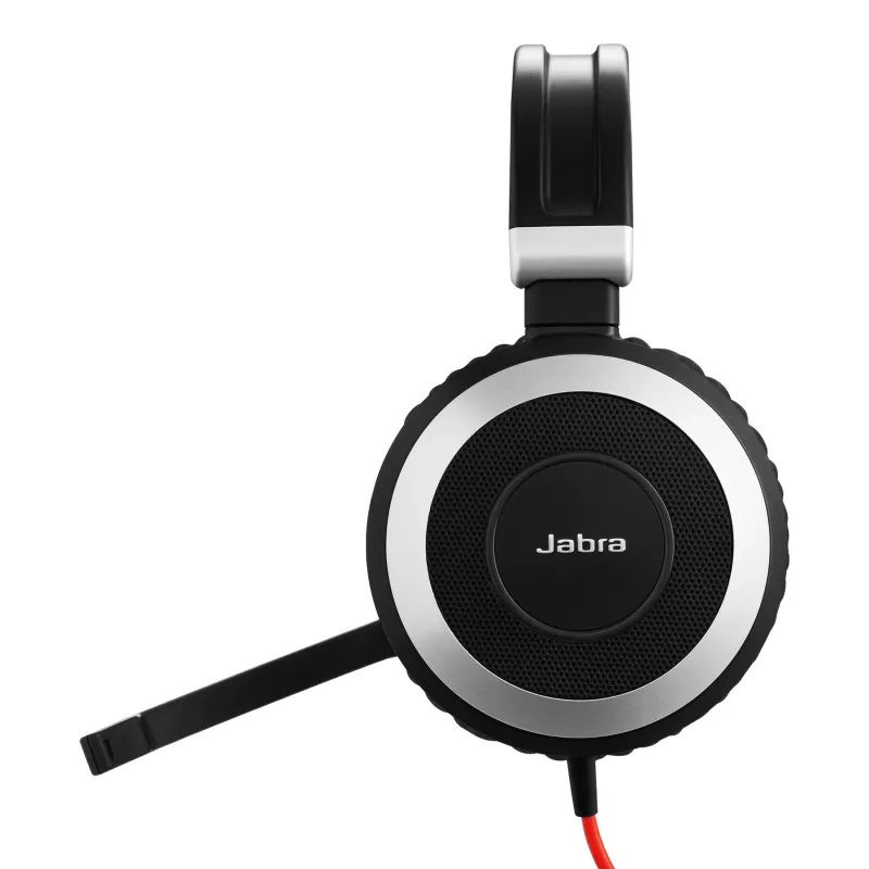 Jabra Evolve 80 MS Estéreo, con cable, oficina/call center, 646 g, auricular, negro