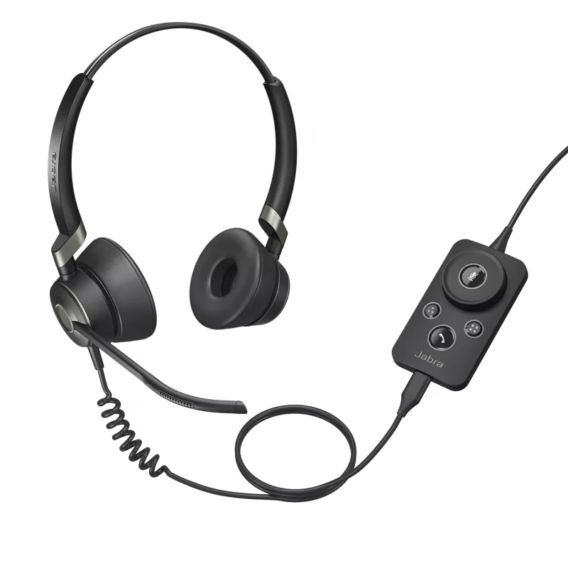 Jabra Engage 50 Stereo, con cable, oficina/call center, 20 - 20000 Hz, 96 g, auricular, negro