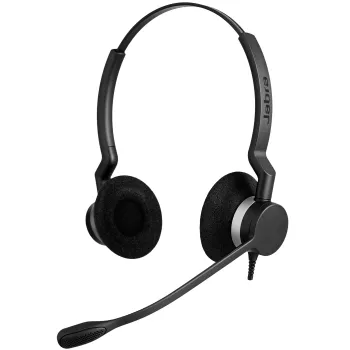 Jabra Biz 2300 Duo USB-C UC, con cable, oficina/call center, 150 - 4500 Hz, 65 g, auricular, negro