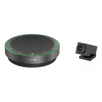 Jabra BYOD Room Kit (Speak2 75 + Cam IQ), sistema de videoconferencia grupal, Full HD, negro