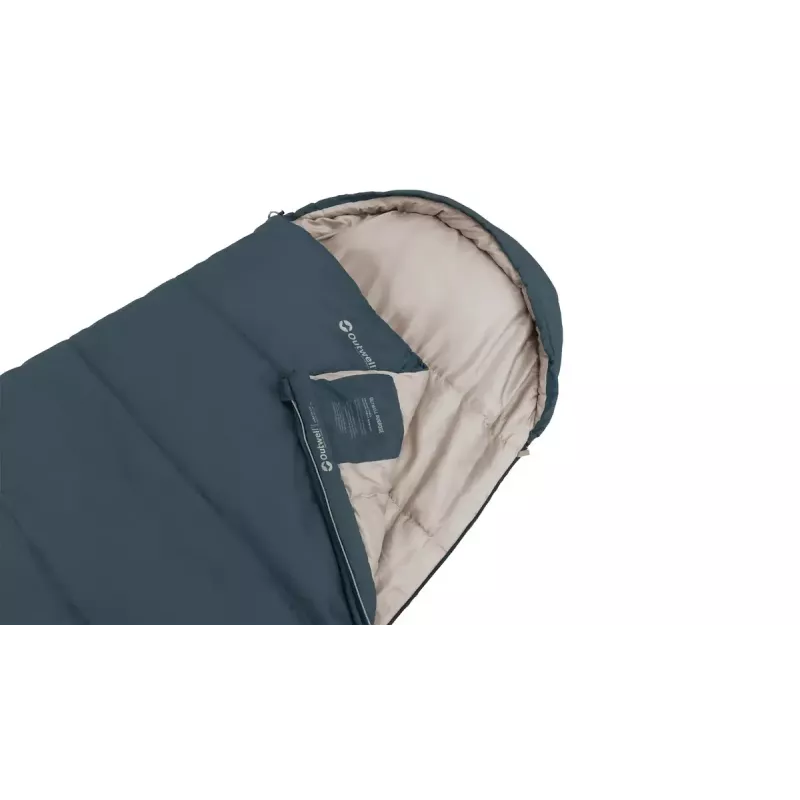 Saco de dormir Outwell 230478 semirrectangular poliéster 2250×850 mm, 1,8 kg, azul