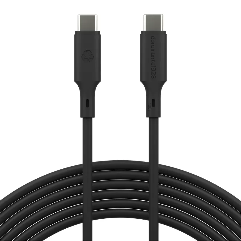 dbramante1928 Bulk - IT - Cable - 3m USB-C/USB-C 100W - Negro, 3 m, USB C, USB C, USB 2.0, 0,48 Gbit/s, Negro
