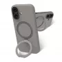 Funda para móvil dbramante1928 Roskilde MS Kick ICON para Apple iPhone 17, gris monocromático, soporte de mesa