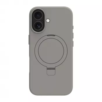 Funda para móvil dbramante1928 Roskilde MS Kick ICON para Apple iPhone 17, gris monocromático, soporte de mesa