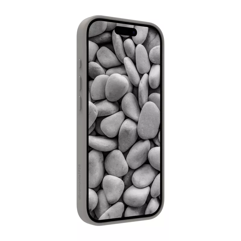 Funda para móvil dbramante1928 Roskilde MS Kick ICON para Apple iPhone 17, gris monocromático, soporte de mesa