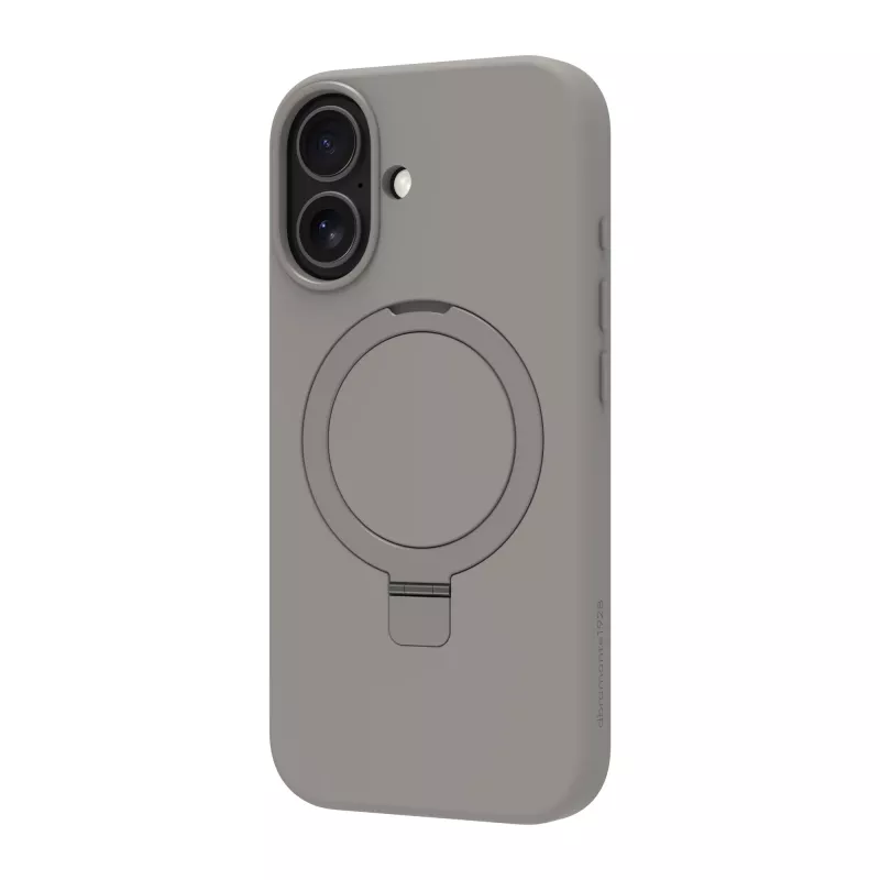 Funda para móvil dbramante1928 Roskilde MS Kick ICON para Apple iPhone 17, gris monocromático, soporte de mesa
