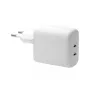 Cargador de pared dbramante re-charge Pro — 2× USB-C 25W, 110–240V, Blanco