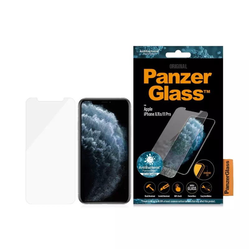 PanzerGlass® Protector de pantalla iPhone 11 Pro | Xs | X | Standard Fit