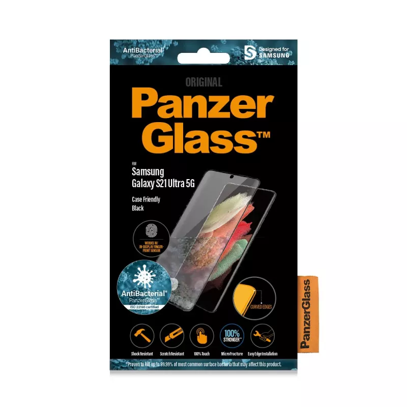 Protector de pantalla de cristal PanzerGlass Samsung Galaxy S21 Ultra 5G