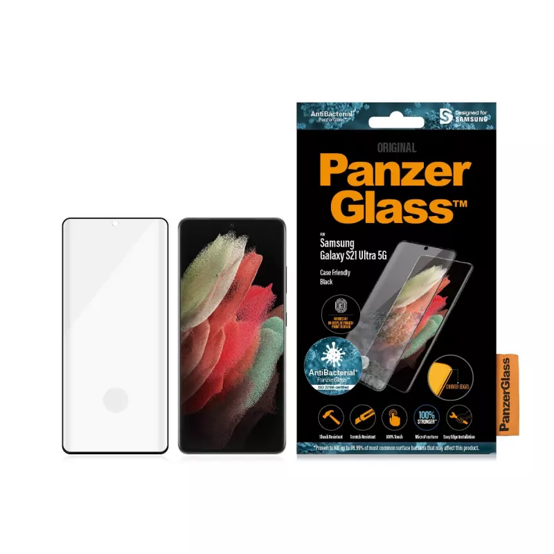 Protector de pantalla de cristal PanzerGlass Samsung Galaxy S21 Ultra 5G