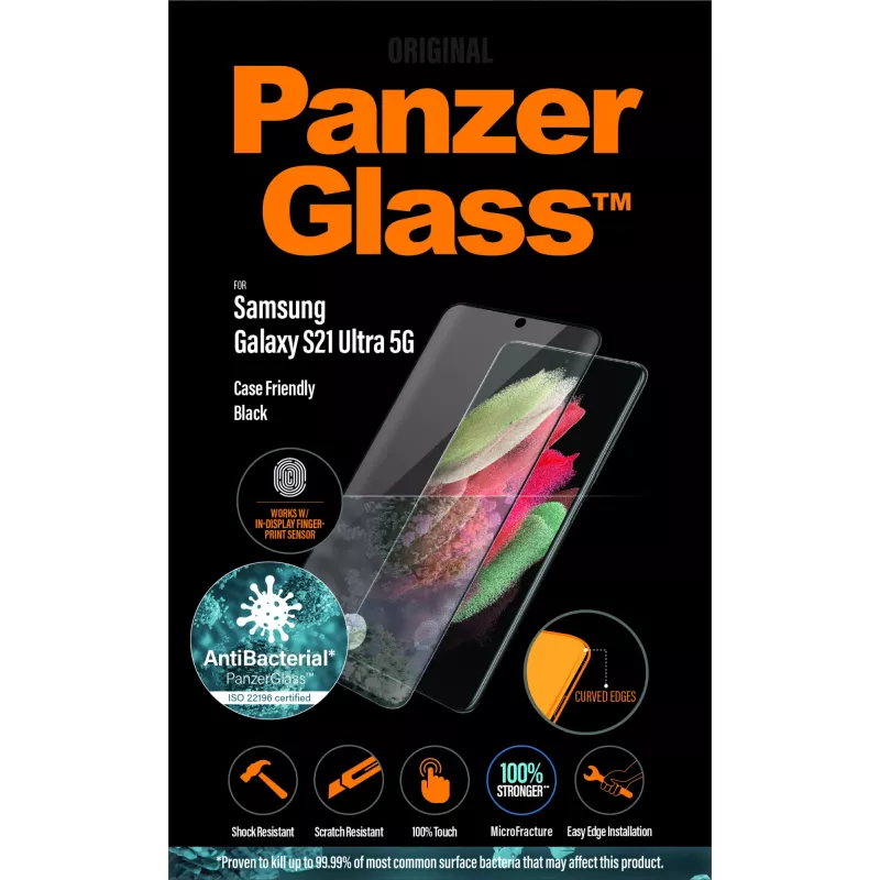 Protector de pantalla de cristal PanzerGlass Samsung Galaxy S21 Ultra 5G