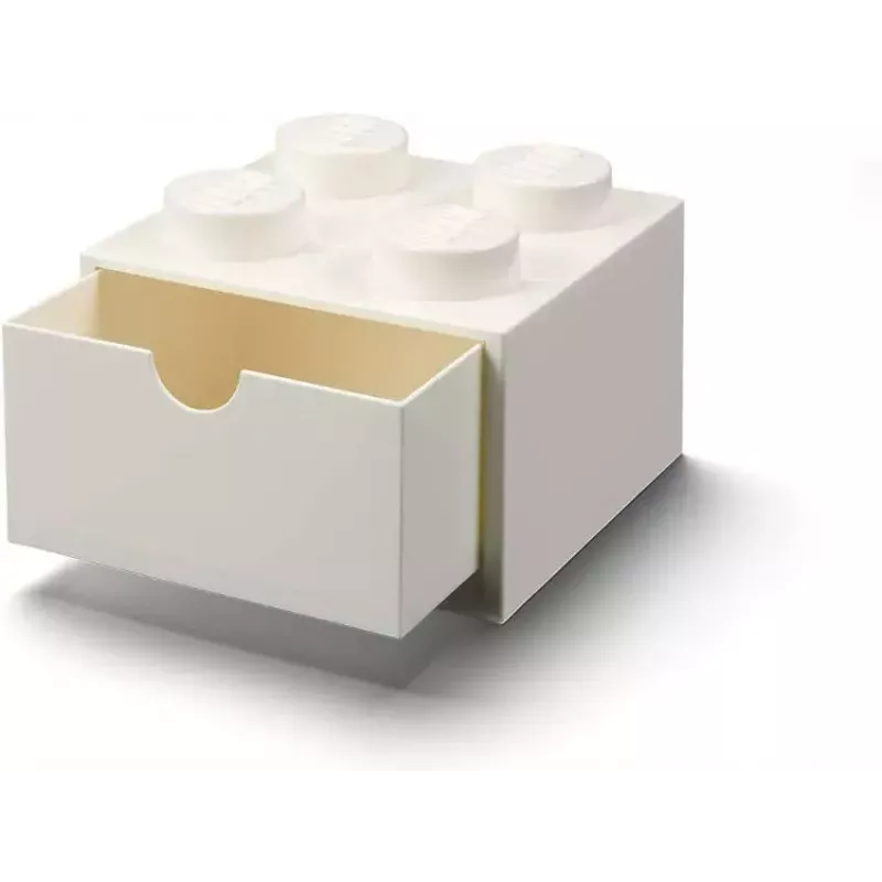 Caja de almacenamiento con cajones de escritorio Room Copenhagen 40201735 blanca — organizador compatible con LEGO