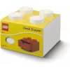Caja de almacenamiento con cajones de escritorio Room Copenhagen 40201735 blanca — organizador compatible con LEGO