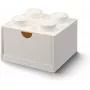 Caja de almacenamiento con cajones de escritorio Room Copenhagen 40201735 blanca — organizador compatible con LEGO