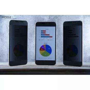 Filtro de privacidad Kapsolo para iPhone 13 Pro Max — adhesivo de 2 vías, 6,7