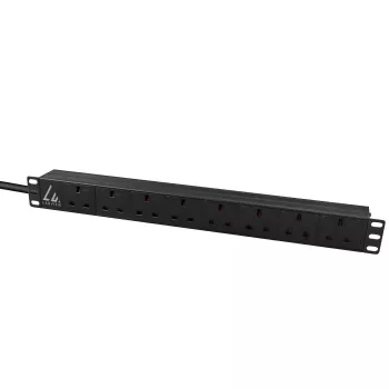 Lanview LVR-3MUK-SPD-UK8 unidad de distribución de corriente (PDU) 8 salidas AC 1,4U negra