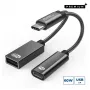 Adaptador de cable de vídeo Microconnect MC-USBC-CFAF 0,13 m conector macho a conector hembra