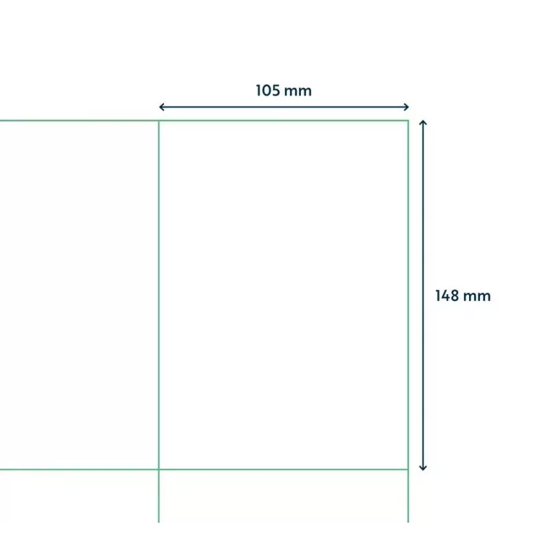 Etiquetas de impresión Capture A4LABEL-105X148 para impresoras A4