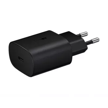 Fuente de alimentación/cargador Samsung EP-TA800NBEG para interior/exterior 25 W negro