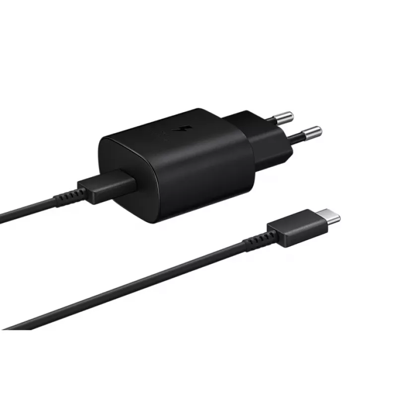 Fuente de alimentación/cargador Samsung EP-TA800NBEG para interior/exterior 25 W negro
