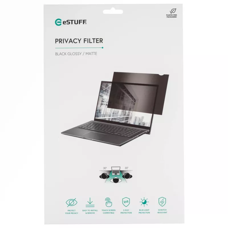 Filtro de privacidad eSTUFF GLBE13294196 para pantalla de 13,3
