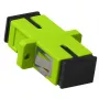 Adaptador de fibra óptica SC-SC simplex ACT multimodo OM5, SC/SC, verde, multimodo, cerámica de circonio, OM5, 1 ud.