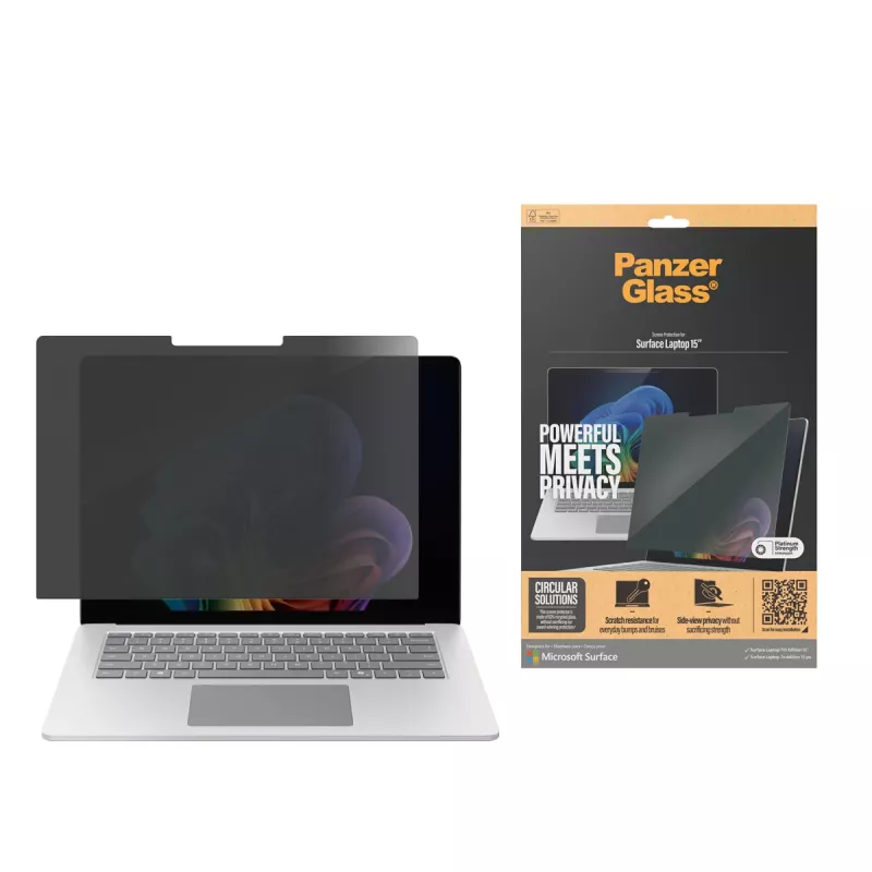 Protector de pantalla con filtro de privacidad PanzerGlass ® Microsoft Surface Laptop 7th Edition 15