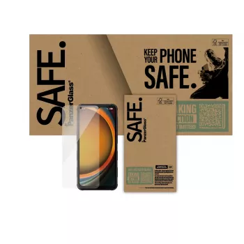 Protector de pantalla PanzerGlass SAFE. by ® Samsung Galaxy Xcover7 Pro | Xcover7 | Xcover6 Pro | Ultra-Wide Fit | Bulk
