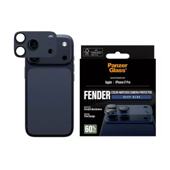 Protector de cámara PanzerGlass Fender Deep Blue para iPhone 17 Pro