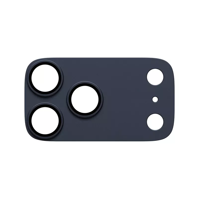 Cristal protector de cámara PanzerGlass Fender Deep Blue para iPhone 17 Pro Max, silicona, resistente a arañazos y golpes