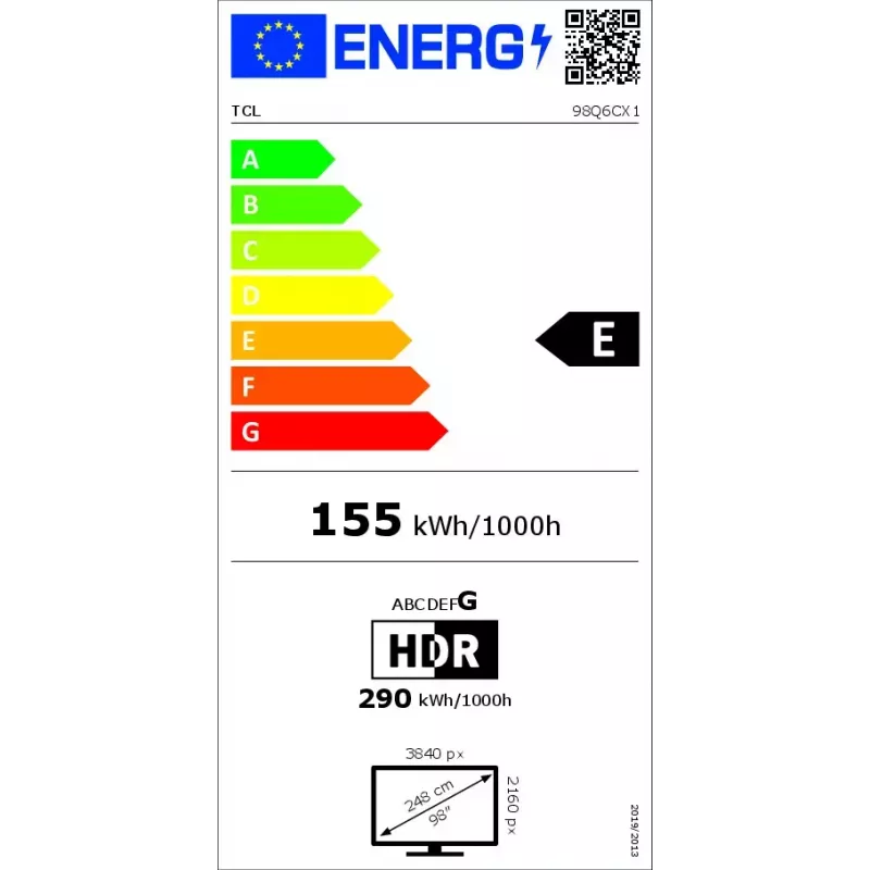 Televisor TCL 98 inch Q6C 4K Ultra HD QD-Mini LED 3840×2160, Google TV, 2.1ch, HDR10+