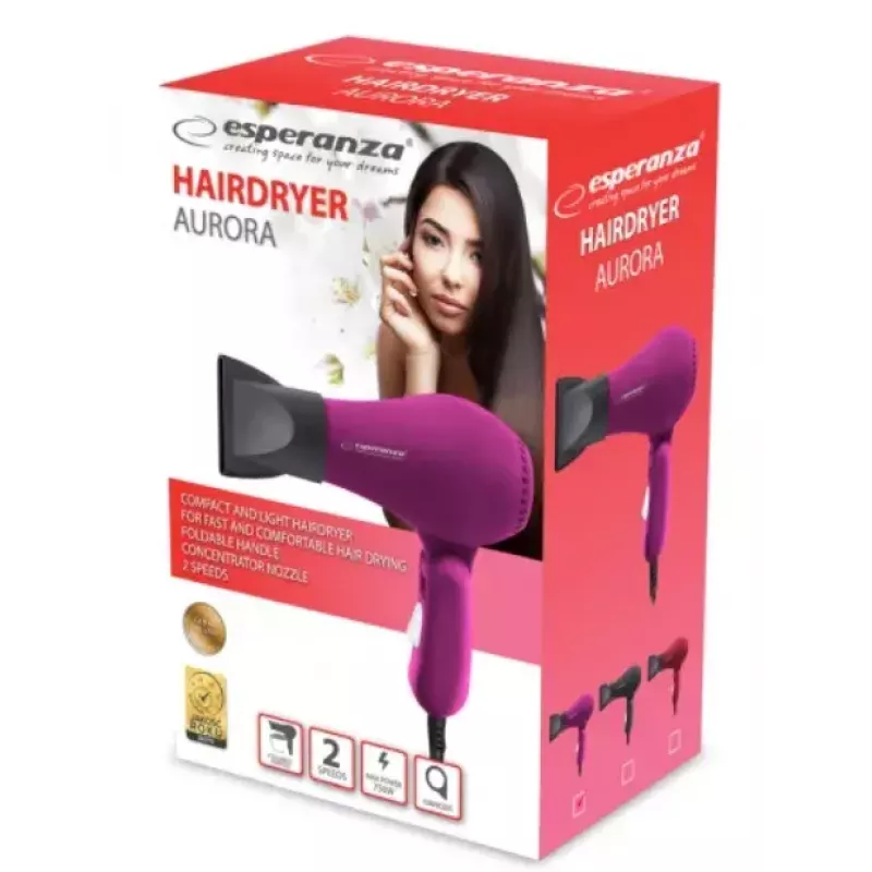 Secador de pelo ESPERANZA EBH003P 750W
