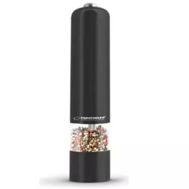 Esperanza Malabar EKP001K molinillo de pimienta eléctrico, negro