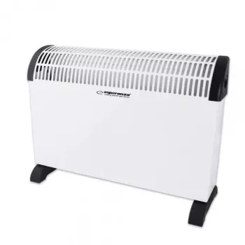 Calefactor convector eléctrico ESPERANZA EHH008 — 2000 W, 3 niveles de potencia, termostato ajustable, blanco